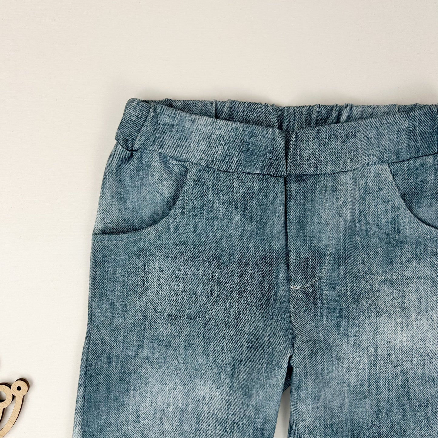 Jeanslook Komforthose – Bequeme Kinderhose in Denim-Optik