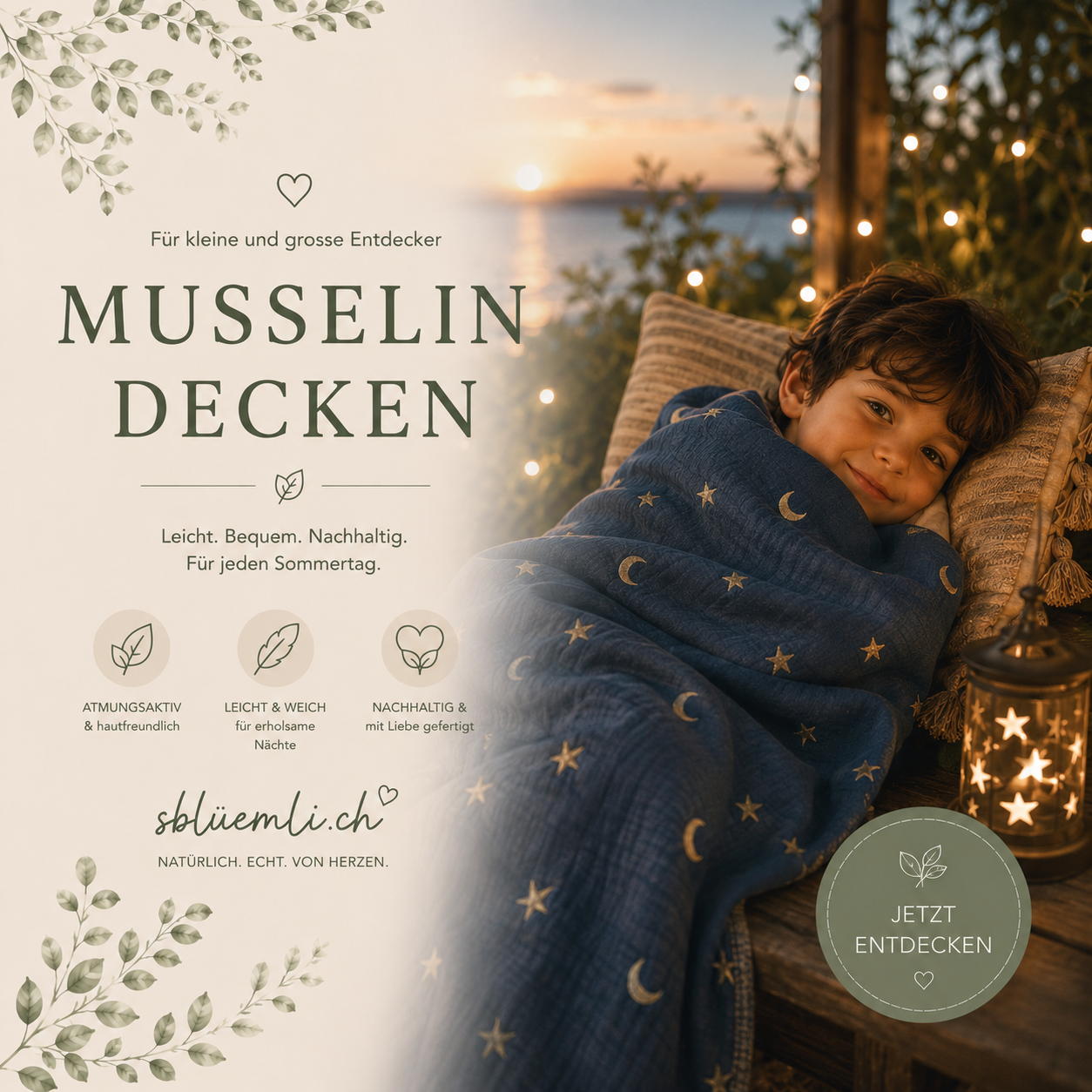 Musselin Decken