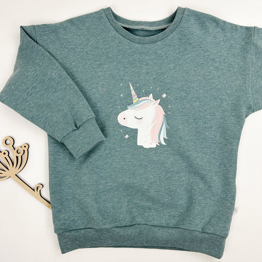 Oversize-Pullover Einhorn