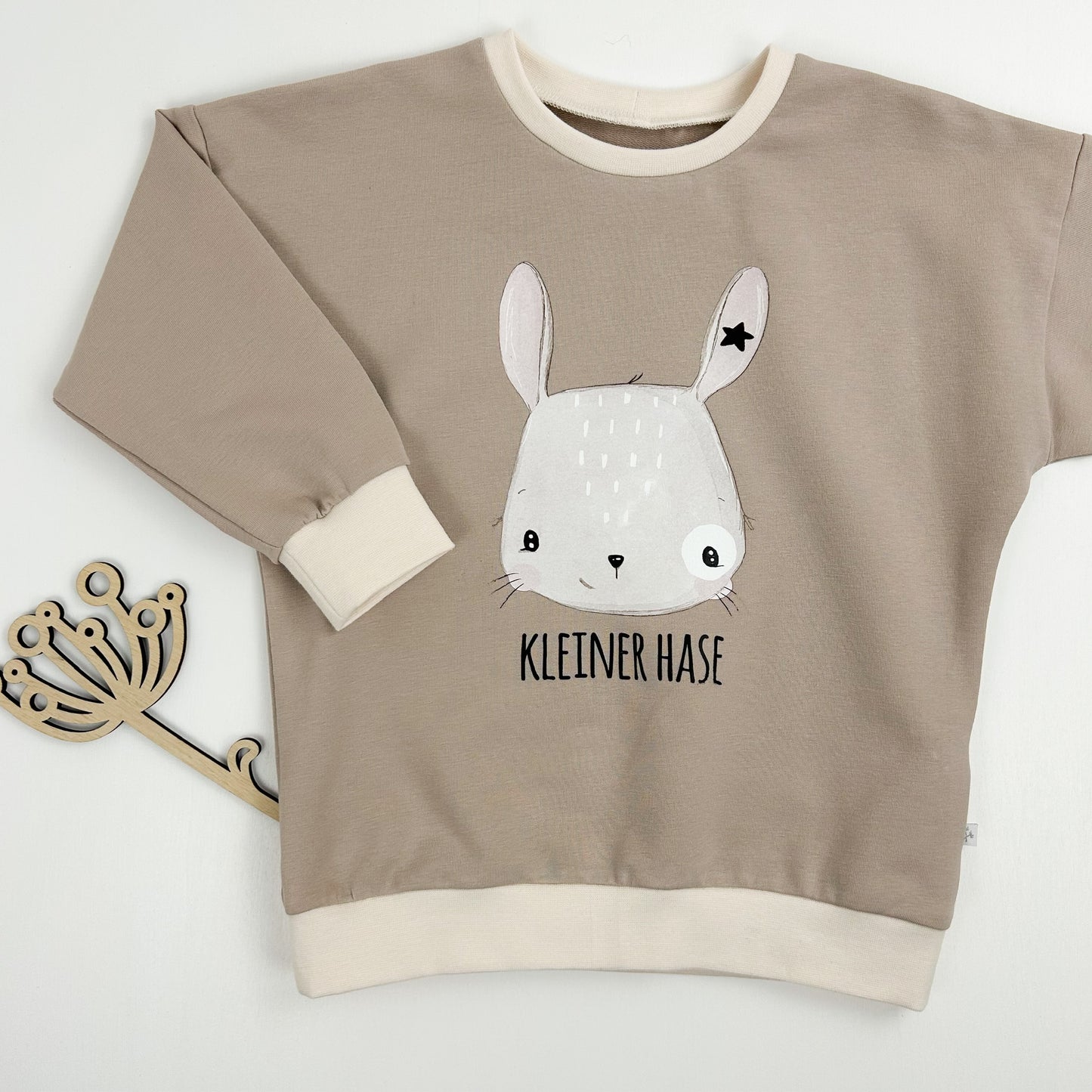 Oversize-Pullover Kleiner Hase