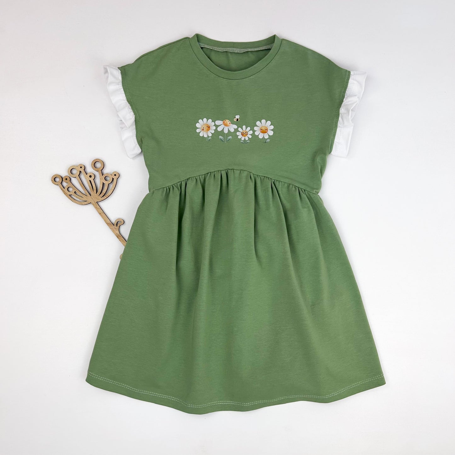 Sommerkleid „Gänseblümchenzauber“ – aus Bio-Baumwolle