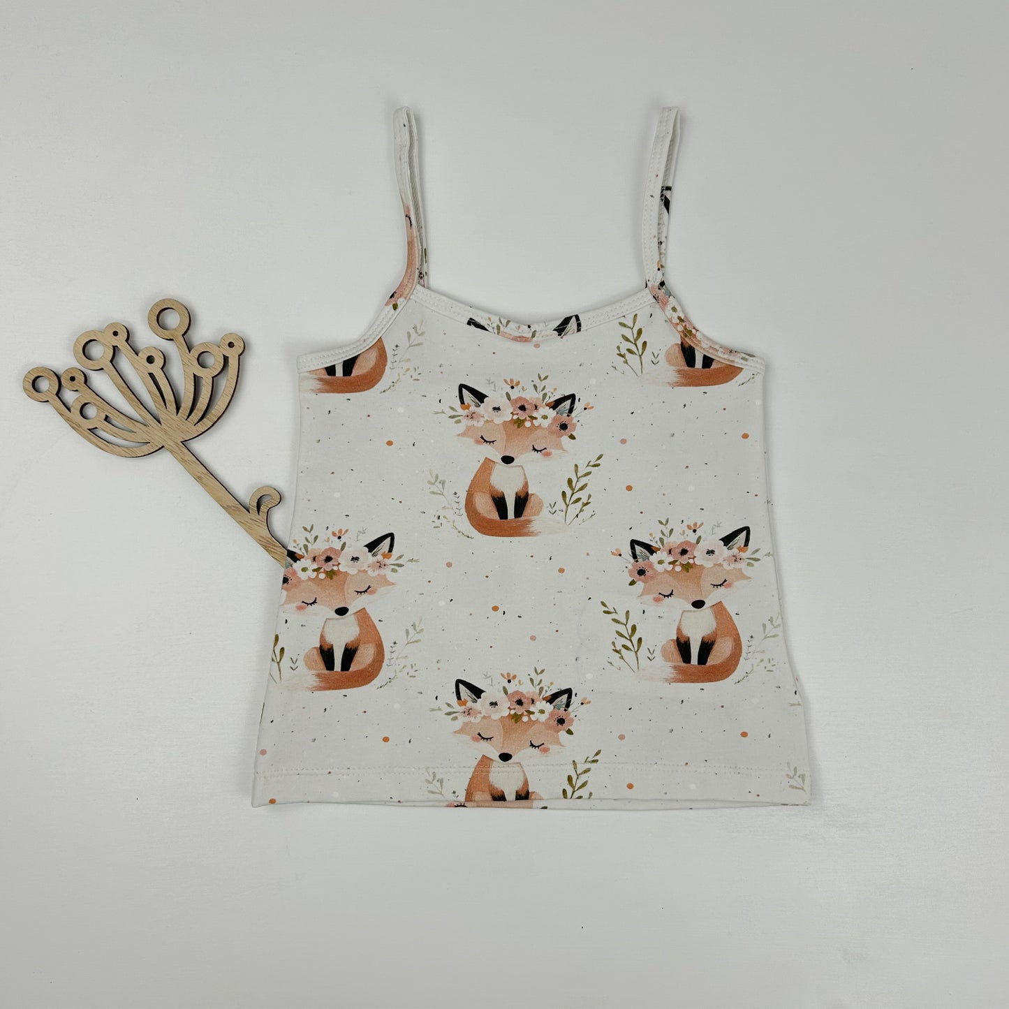 Blütenfuchs – Sommertop mit zauberhaftem Fuchs-Print