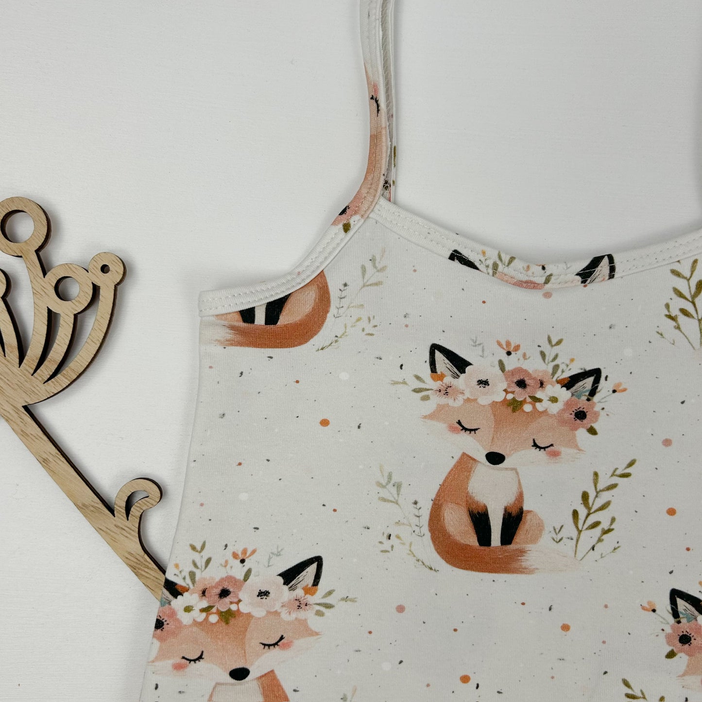 Blütenfuchs – Sommertop mit zauberhaftem Fuchs-Print