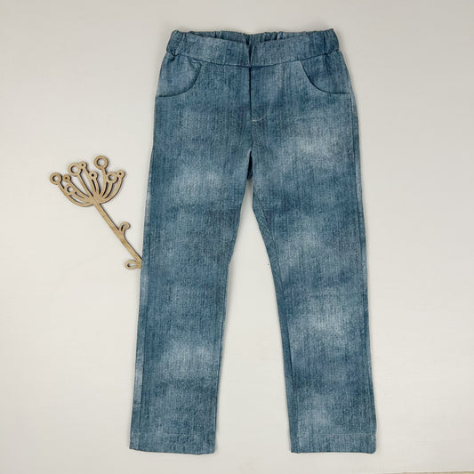 Jeanslook Komforthose – Bequeme Kinderhose in Denim-Optik
