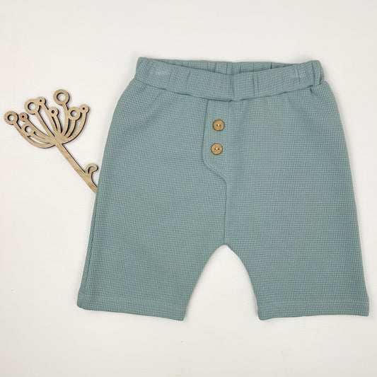 Kindershorts „Mint Waffle“ – bequem durch den Sommer