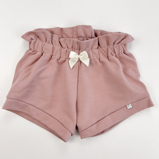 Rosentraum – Elegante Babyshorts mit Paperbag-Bund